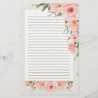 Belle papeterie rose floral