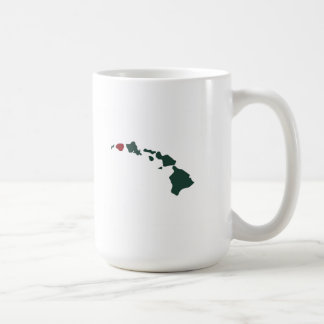 Belle peinture de plage de Hanalei sur la tasse