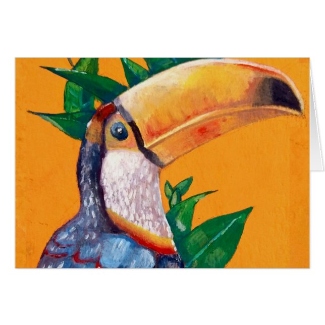 Belle peinture d'oiseaux Toucan (Devant horizontal)