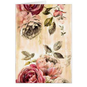 Belle peinture florale victorienne