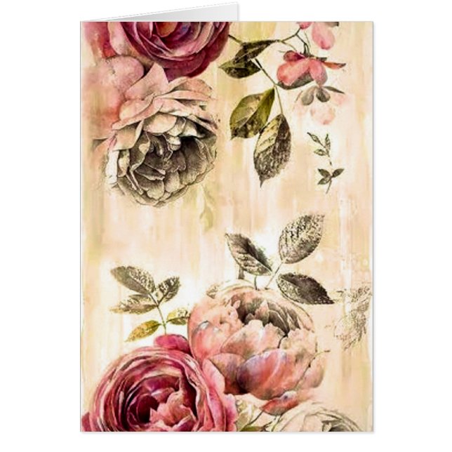 Belle peinture florale victorienne (Devant)