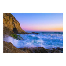 Belle photo de coucher de soleil grand océan