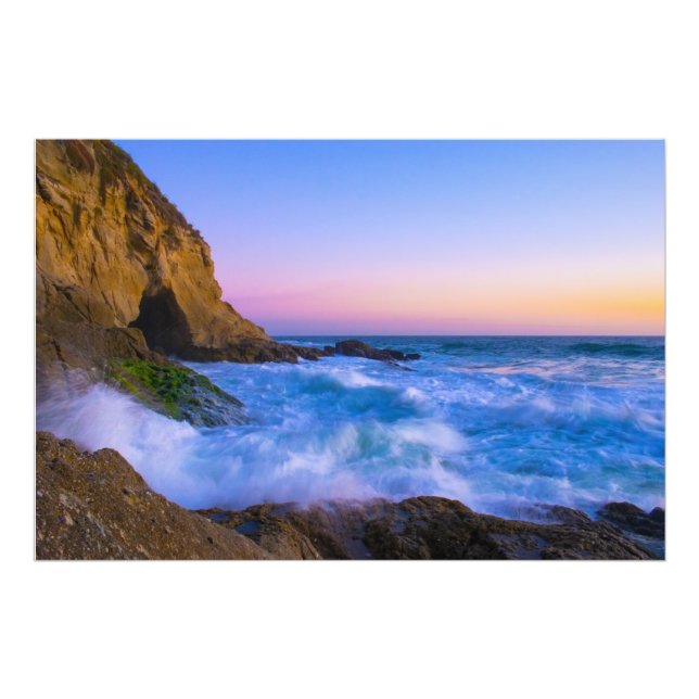 Belle photo de coucher de soleil grand océan (Devant)