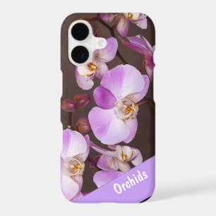Belle photo de près d'orchidée violette et blanche