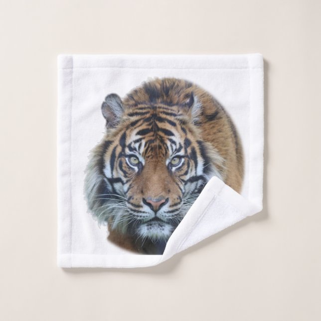 Belle photo du visage du tigre du Bengale (Gant de toilette)
