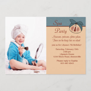 Belle photo gâtée Invitation à la fête d'anniversa