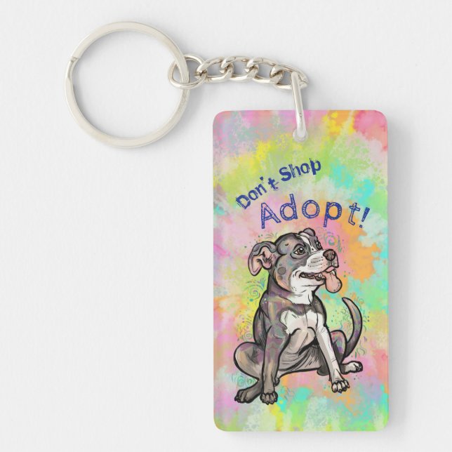 Belle Pit Bull "Adoptez !, ne faites pas de shoppi (Devant)