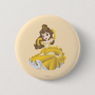 Belle Posing 2 Inch Round Button