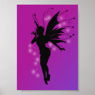Belle Poster Fairy Silhouette