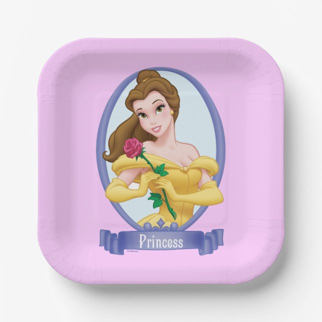 Belle Princess 3 Paper Plate (Front)