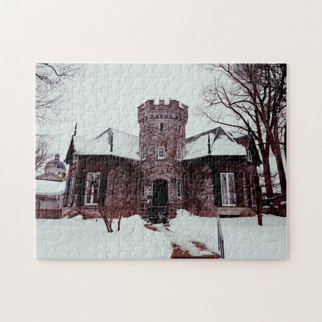 Belle ! Puzzle - Castle Home En hiver (Horizontal)