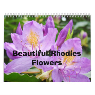 Belle Rhodies Fleurs Calendrier Nature Colorée