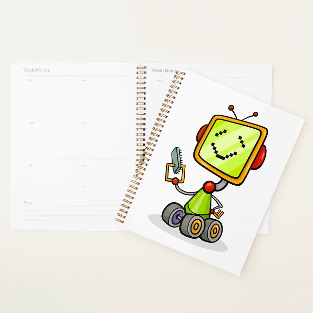 Belle Robot Rétro Cartoon Amusant IA Tech Art numé (Créateur téléchargé)