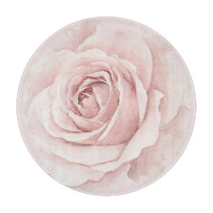 Belle Rose Beautiful Pink Flower Cutting Board