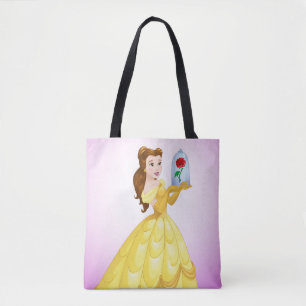 Belle   Rose In Glass Tote Bag
