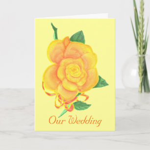 Belle Rose orange, Cartes d'invitation de mariage