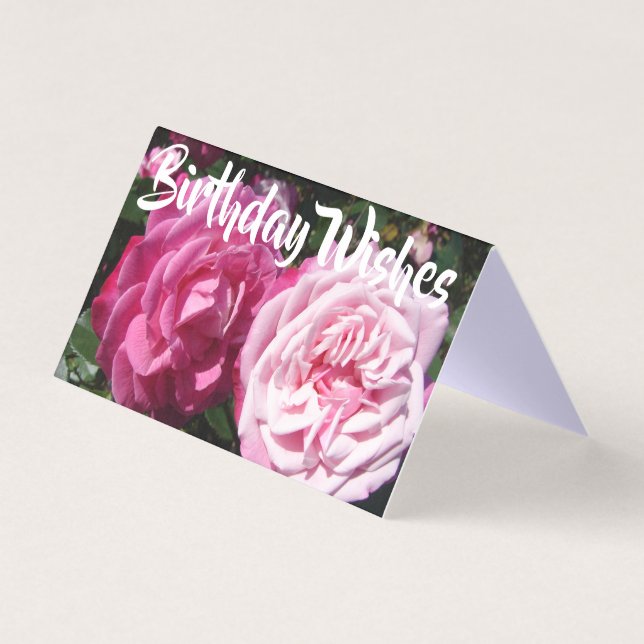 Belle Rose Rose Rose Love Anniversaire Carte de vo (Front)