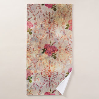 Belle rose rose rose motif grunge vieux st
