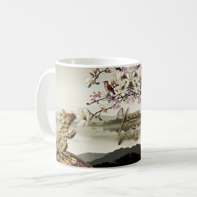 Belle scène bucolique Chines Rat Année 2020 W Mug (Devant gauche)