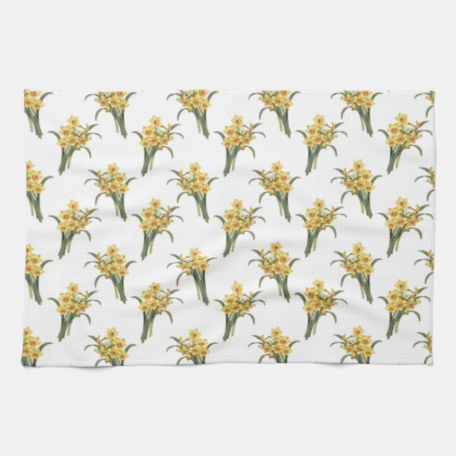 Belle serviette à motifs floraux (Horizontal)