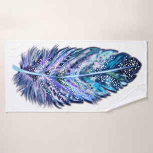 Belle serviette de bain en plumes Couleurs personn