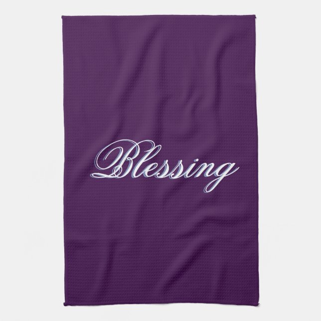 Belle Serviette de cuisine violette (Vertical)
