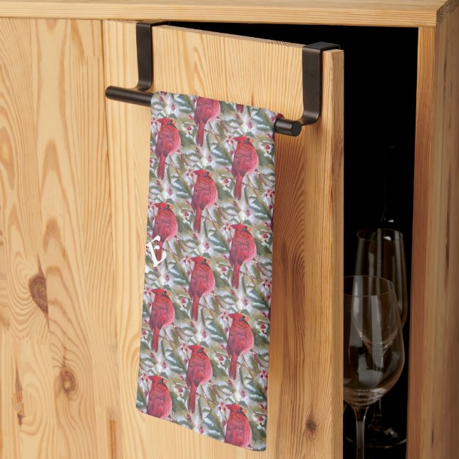 BELLE SERVIETTE D'OISEAU ROUGE (Pliage en tiers)