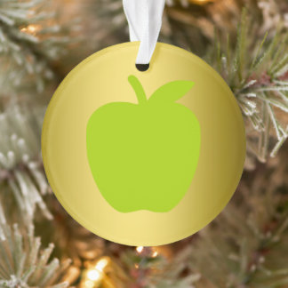 Belle silhouette de pomme verte