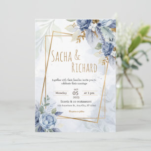 Belle Simple Invitations De Mariage.