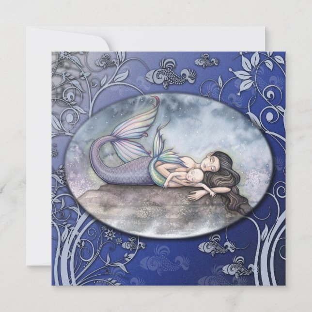 Belle Sirène Baby Shower Invitations (Devant)