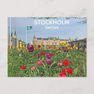 Belle Suède Stockholm Carte postale !