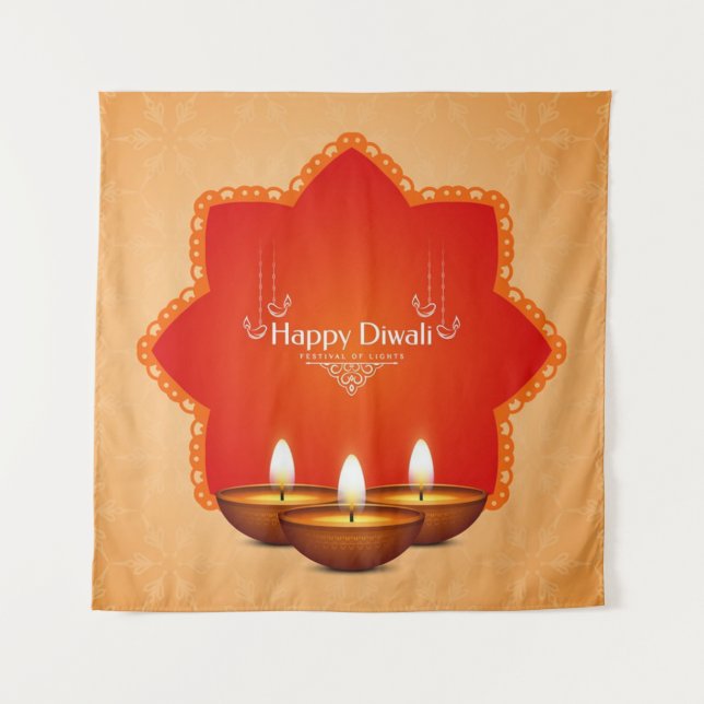 Belle Tapisserie de Diwali (Devant)