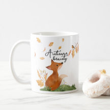 Belle tasse à café d'automne