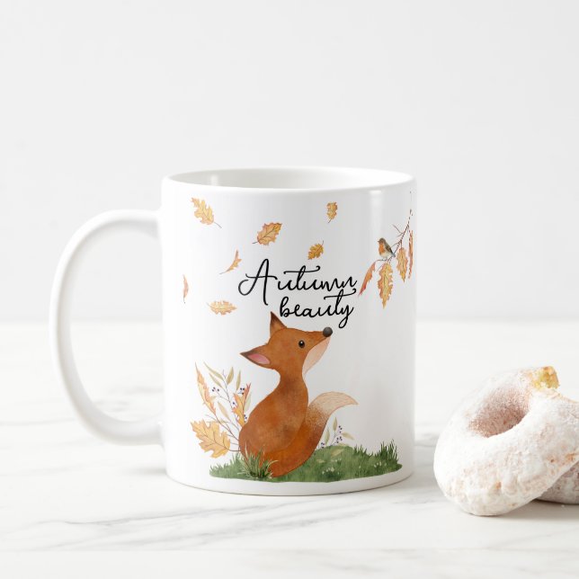 Belle tasse à café d'automne (Avec donut)