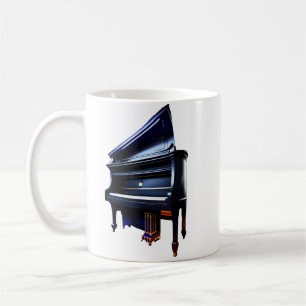 Belle tasse à café piano
