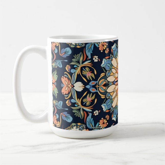 Belle tasse avec motif floral élégant (Gauche)