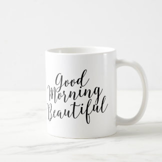 Belle tasse de café bonjour