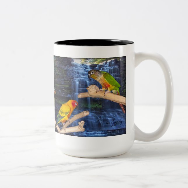 Belle tasse de café de Conure (Droit)