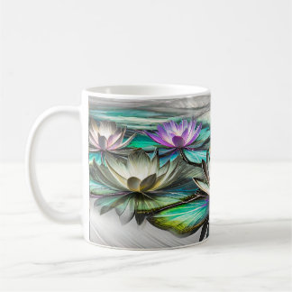 Belle tasse de fleurs de Lotus