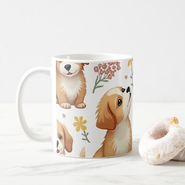 Belle tasse motif chien (Avec donut)