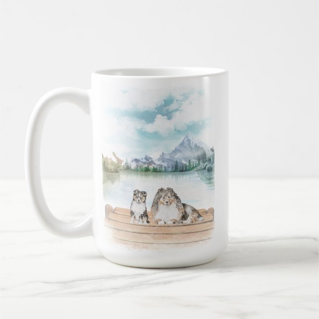 Belle tasse Shetland Sheepdogs (Gauche)