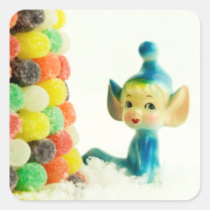 Belle the Pixie Elf Square Sticker