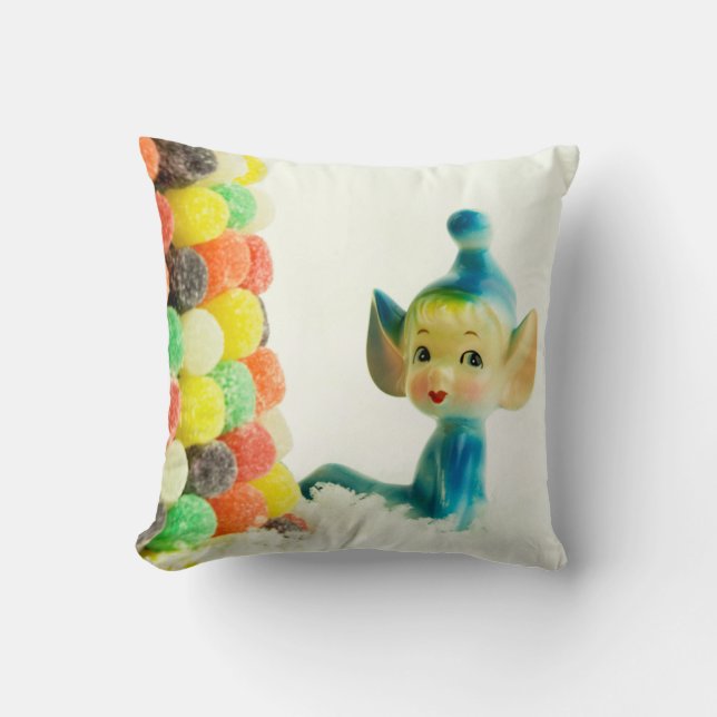 Belle the Pixie Elf Throw Pillow (Front)