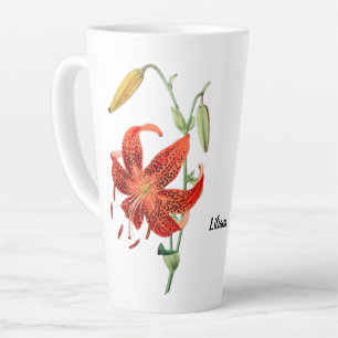Belle Tigre Rouge Lily Floral Coffee Mug