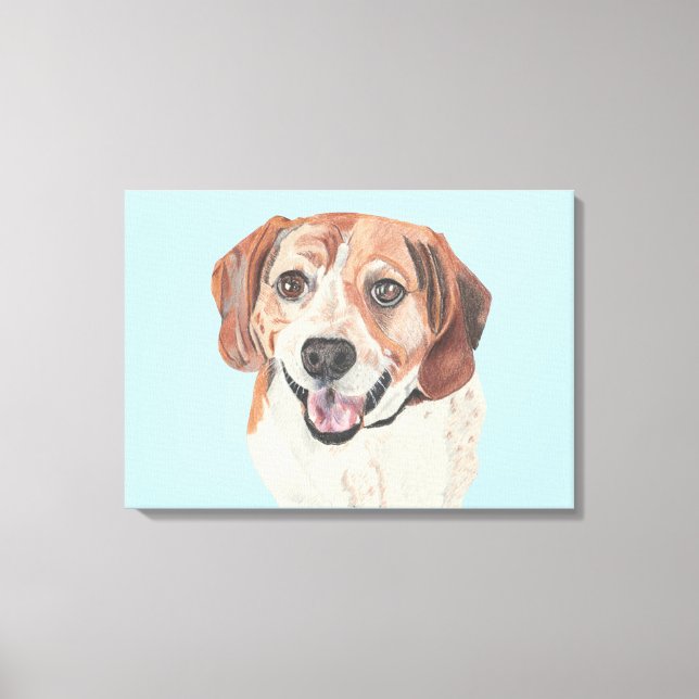 Belle toile Beagle dessinée à la main (Recto)