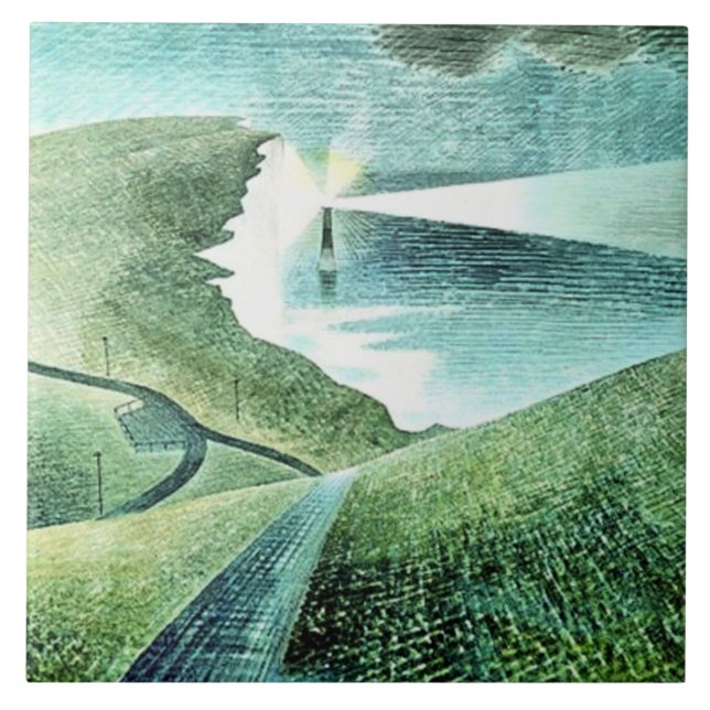 Belle Tout Lighthouse Beachy Head,    Tile (Front)