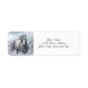 Belle Tribal Horse Adresse de retour