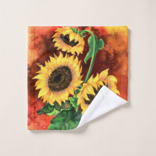Belle Trois Tournesols - Peinture 