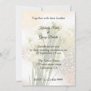 Belle Tuberose Fleur Mariage Invitations