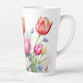 Belle Tulipe Fleur Latte Mug